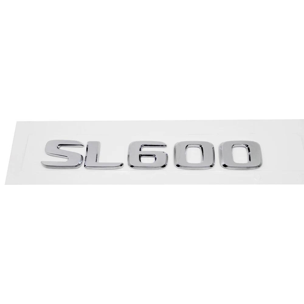 ABS Plastic SL320 SL500 SL600 Trunk Rear Logo Badge Emblem Sticker For Mercedes Benz S Class R107 R129R230 R231 DF5