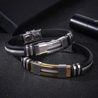 Fashion Stainless Steel Men Bracelet Jewelry Bangle Wrist Band Party Decoration AVE