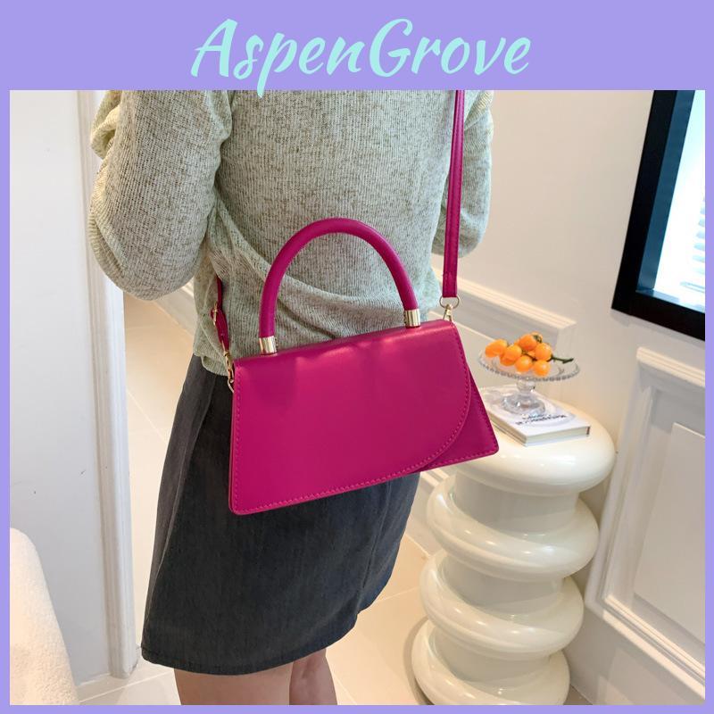 Fashionable Women's Pu Handbag Magnetic Closure Medium Shoulder Bag