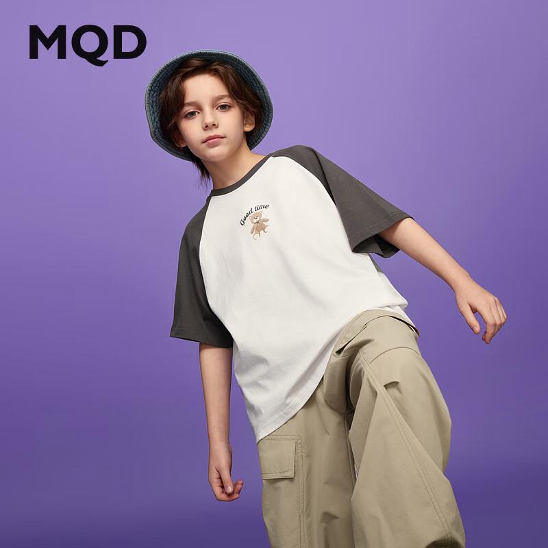 MQD Boys  Academy Style Color Block Short Sleeve T-Shirt 110cm