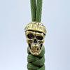 Brass Hatted Skull Head Knife Beads Edc Diy Paracord Woven Bracelets Lanyard Pendants Accessories Outdoor Tool Hangings Charms