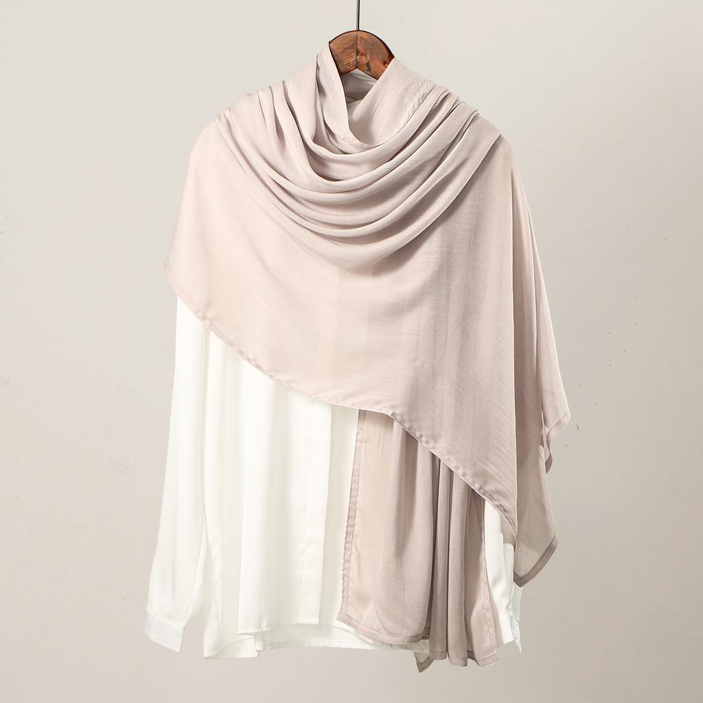 Cotton Rayon Modal Hijabs Scarf Solid Headscarf Wraps Big Size Plain Shawls Muslim Women Hijab Islamic Turban Headband 190*85cm