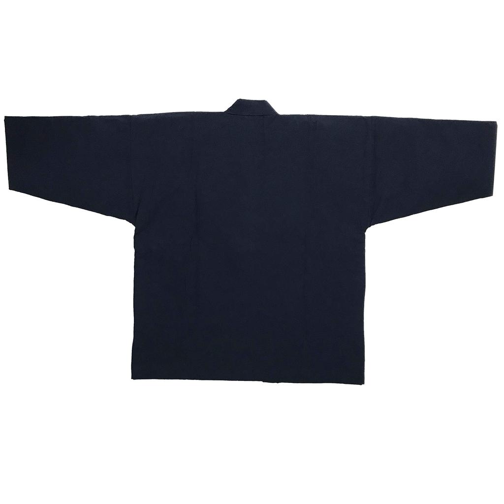 Edoten Cotton Hanten and Dungaree Made in Navy One Size Fits Most (Half-Cotton Jacket) - Far-Infrared Fiber, Heat-Storing Insulating, Fabric, Japan,