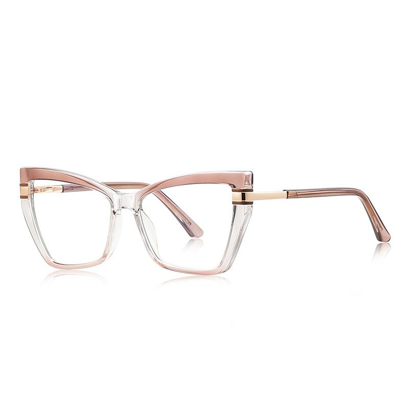 Elegant Full Rim Square Reading Glasses For Women  Frame Clear Lenes Magnification 0 To+6.0 Anti Blue Light Computer Glasses