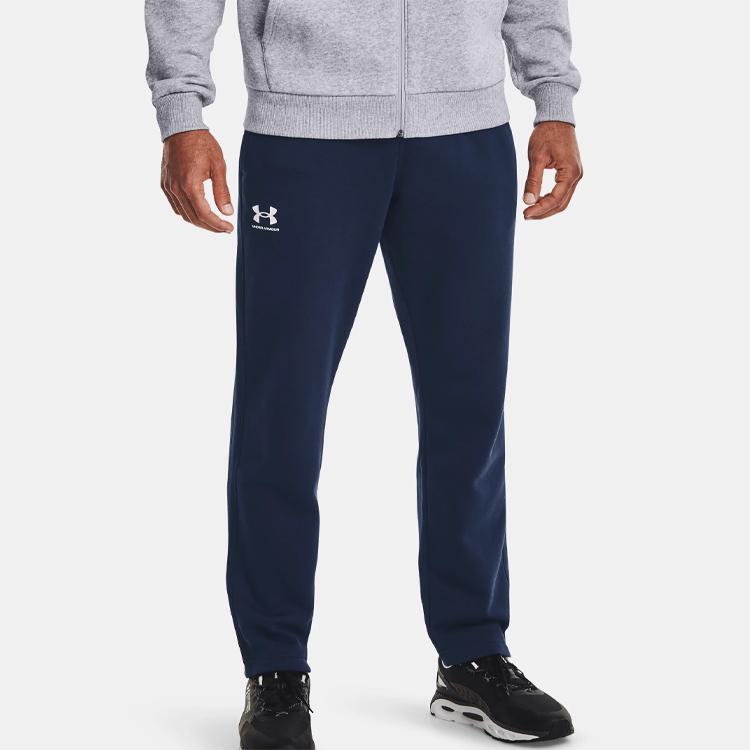 Under Armour Logo Training Loose Fleece Pants Men pants Blue 1359030-408