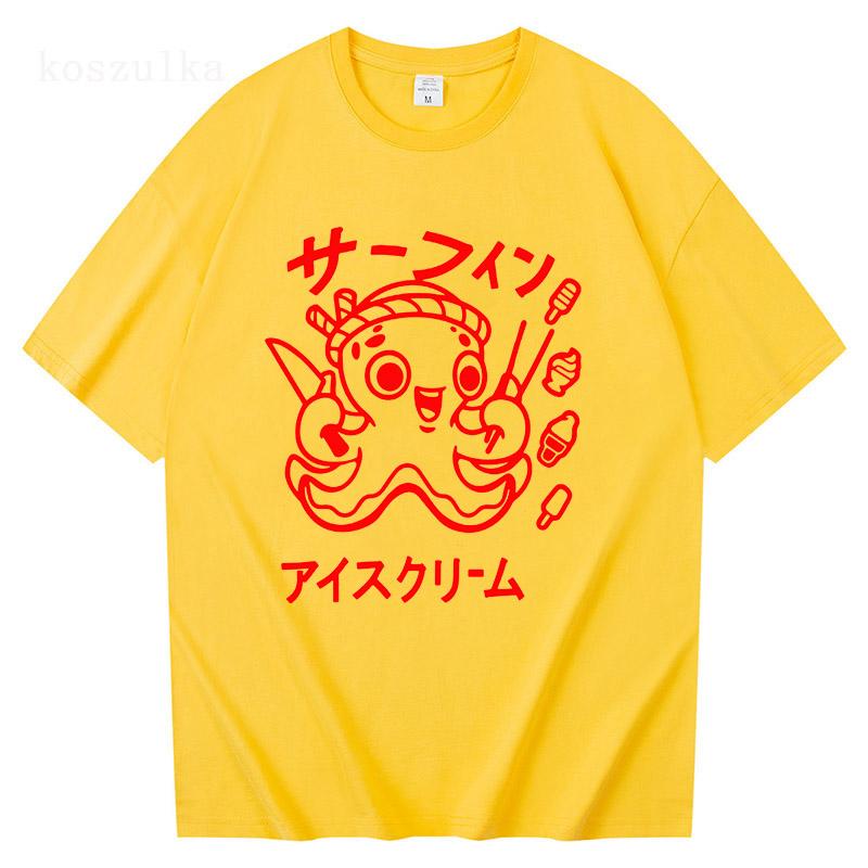 2025 Takoyaki Osaka Drunken Octopus Tshirt 2025 Funny UnisexWomen Clothing Retro Harajuku Clothes Unisex Cotton Tees Graphic T Shi