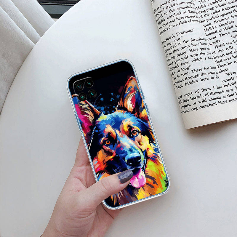 

JO4 Art Dog Cute Phone Case for Motorola Edge 20 30 S30 40 50 Fusion Lite Plus Pro Neo Ultra One Power Action Macro Hyper Vision Zoom Moto Edge 20 Темно-синій