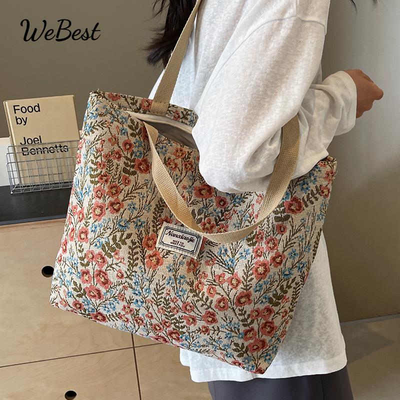 

Large Capacity Canvas Shoulder Tote Bag