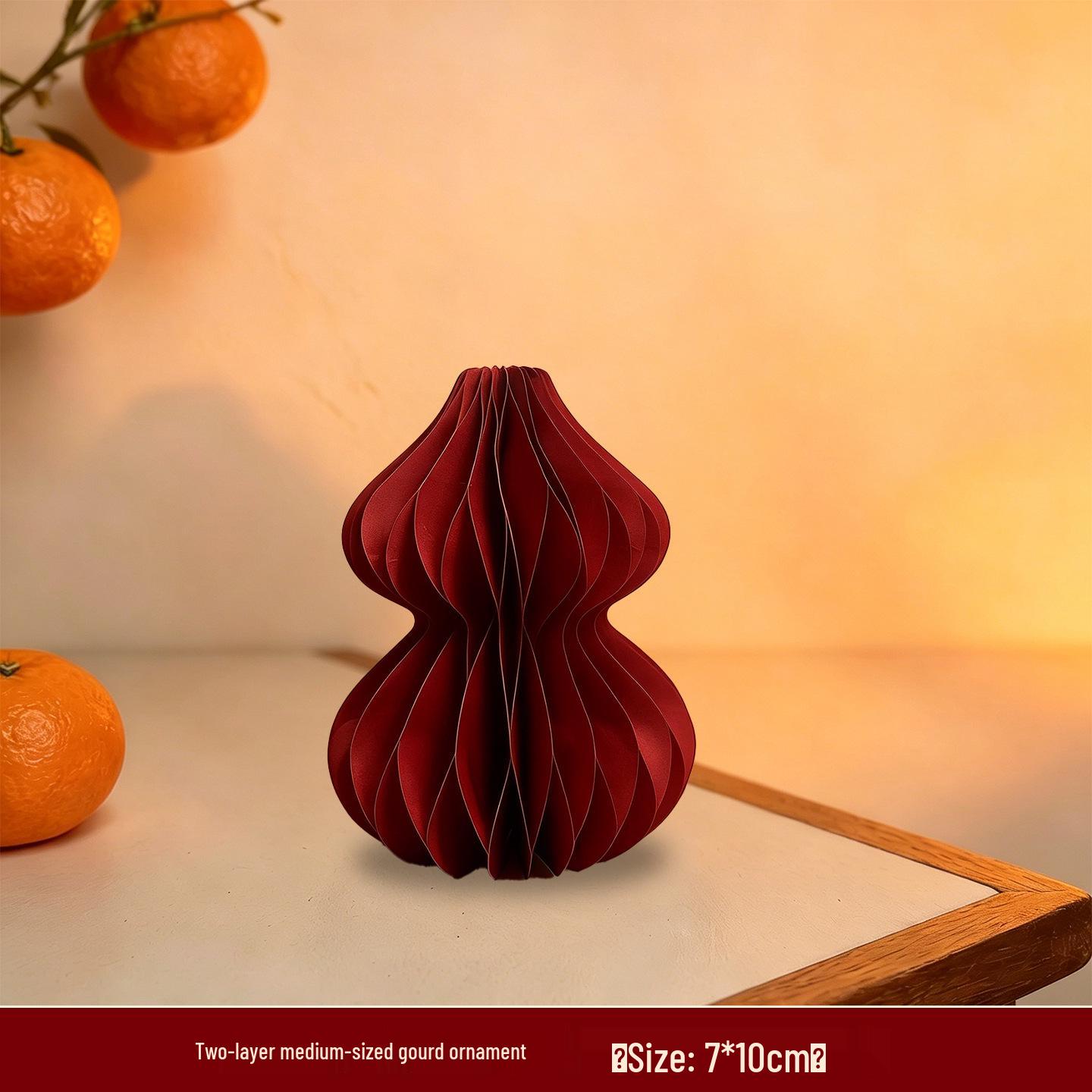 Xi Joy Fu Lu Prosperity Ornament: Goldfish & Gourd 3D Decoration for Weddings & Living Rooms