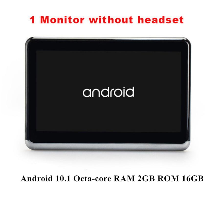 2 Pcs 10.1'' 2+16GB HDMI TPMS WiFi Car Headrest Rear Seat Monitors Android 10.1
