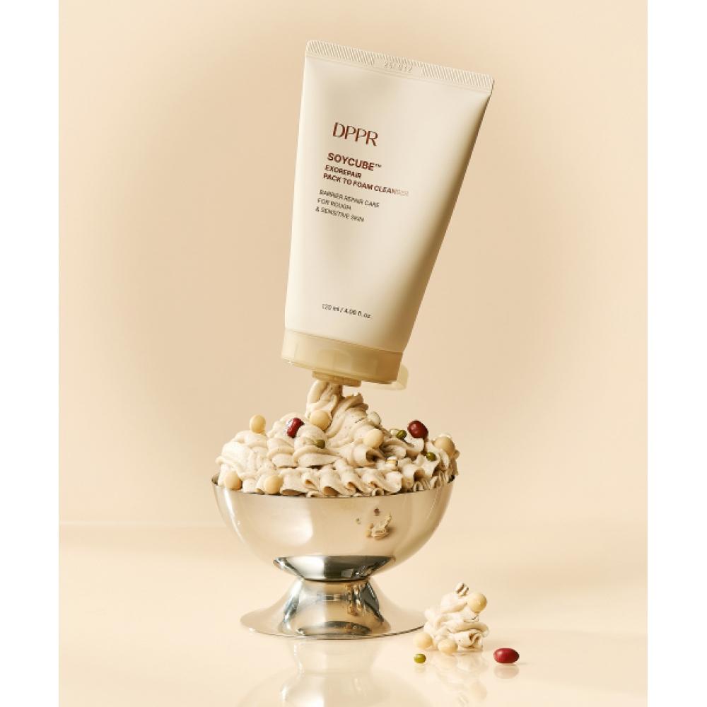 Dppr Soja-Würfel Exo Repair Sojamilch Gesichts-zu-Schaum-Reiniger 120ml