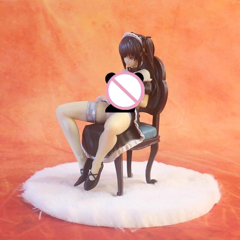 Native Beautiful Girl Series Peach Maid 1 /8 Pvc 15cm Figure Anime Sexy Collection Model Doll Toy Desk Ornament