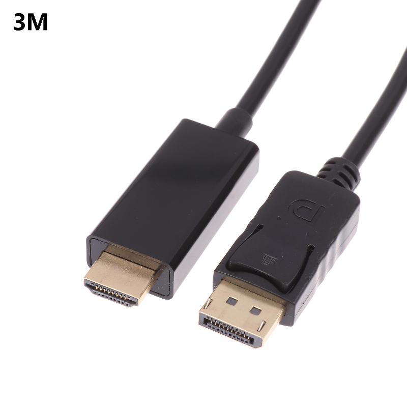 Dp To Hd Cable 1.8/3M 4K HD Adapter Cable Computer Monitor Cable Convert Large Dp To Hd For Computer Laptop TV Projector Monitor
