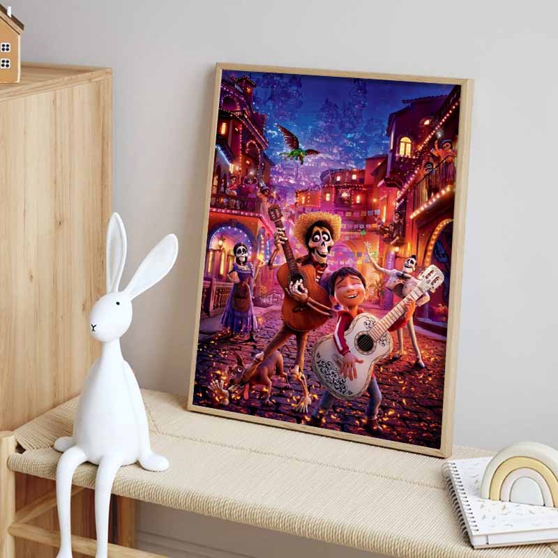 Disney Diamond Painting 5D Coco Immerse Yourself In Music Cartoon Movie Cross Stitch Embroidery Handmade Gifts Home Decoration