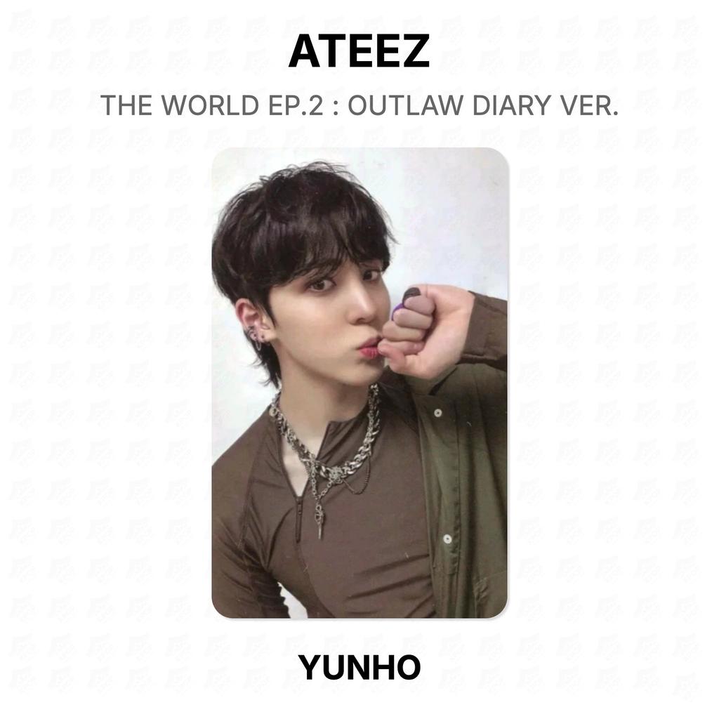 ATEEZ DIE WELT EP.2 : OUTLAW DIARY VER. Offizielle Fotokarte