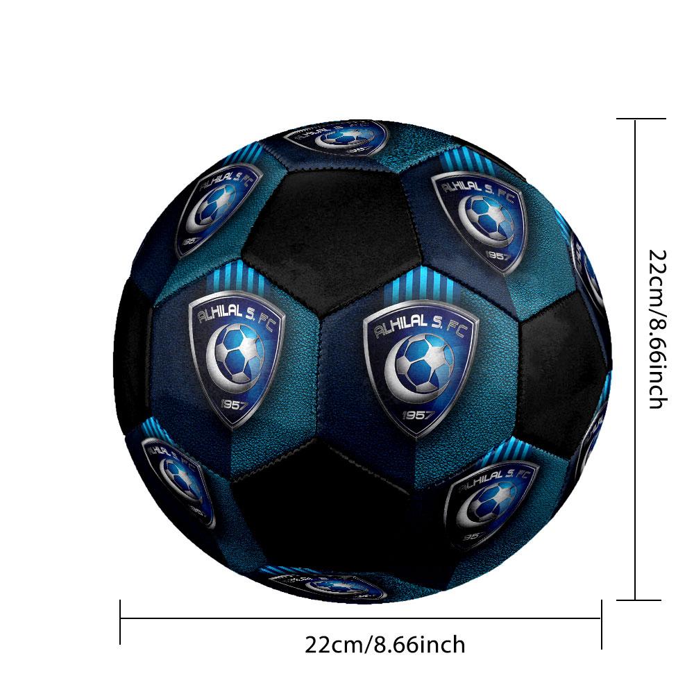 1pc Al Hilal SFC Soccer Ball Size 5 Indoor Soccer Ball Fashion Colorful Backyard Game - Great For Sports Fans Gift HE20
