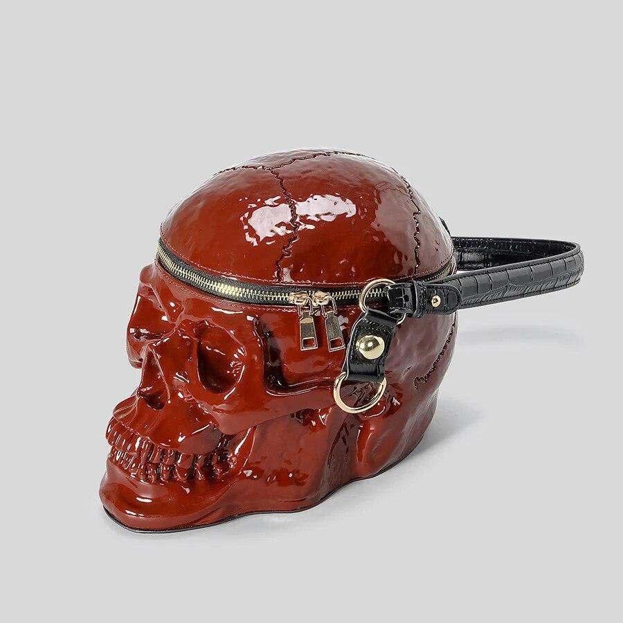 Borsa Goth Punk Teschio Halloween Scegli Il Tuo Veleno A Mezzanotte