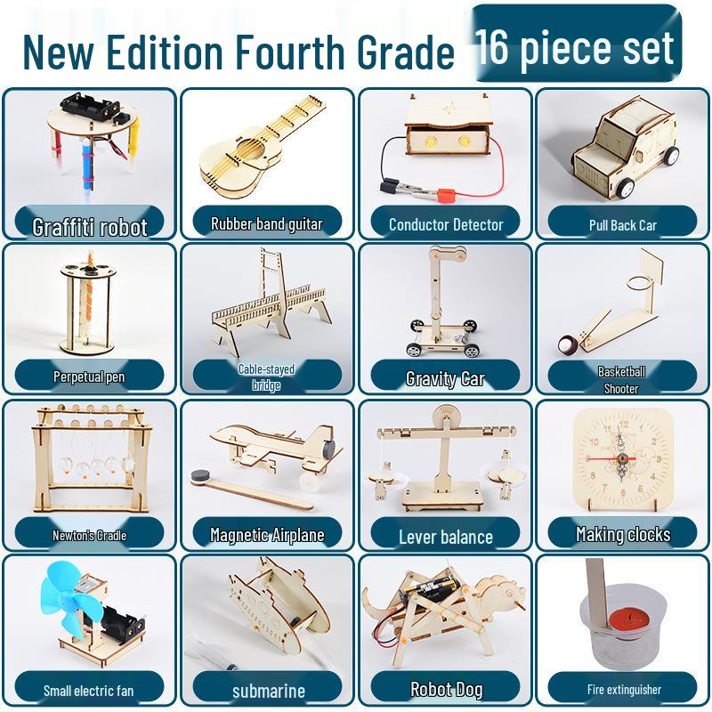 Kinder DIY Wissenschaftsexperimentierkasten: Kreative Physik-Erfindungsmaterialien für die Grundschulbildung