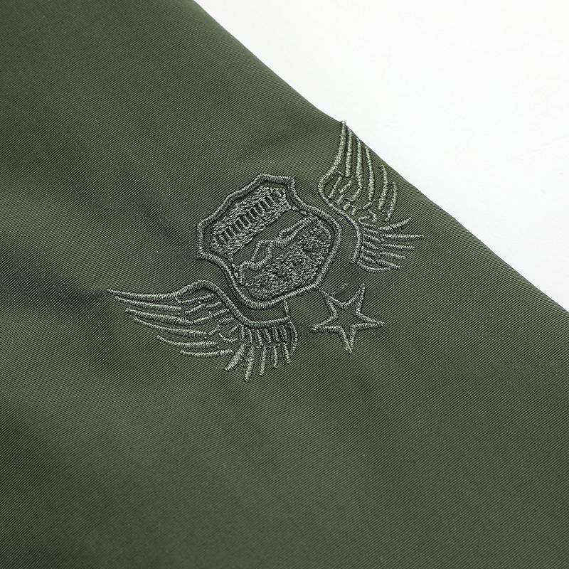 Men's Windproof Detachable Sleeve Parka - Spring/Autumn Loose Fit Multi-Pocket Workwear Jacket, Plus Sizes Available