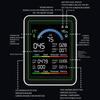 10-i-1 CO2 Luftkvalitetsdetektor PM0.3 PM1.0 PM2.5 PM10 HCHO TVOC Tester Temperatur- og Fugtighedsmåler Kuldioxidmonitor