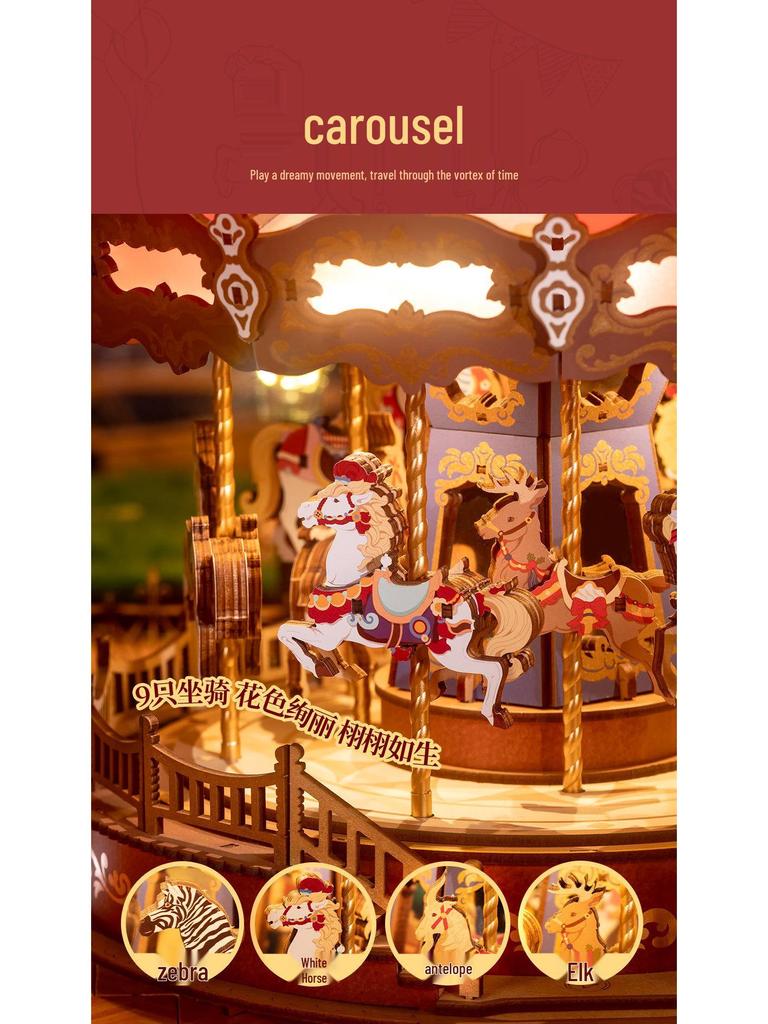 Carillon Giostra Rolife Fai da Te: Kit di Montaggio Fatto a Mano per un'Esperienza di Costruzione Infantile e Fantasiosa - Regalo Ideale per Bambine
