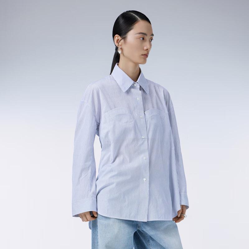 JNBY Women s Cotton Mid-Length Shirt Cardigan S