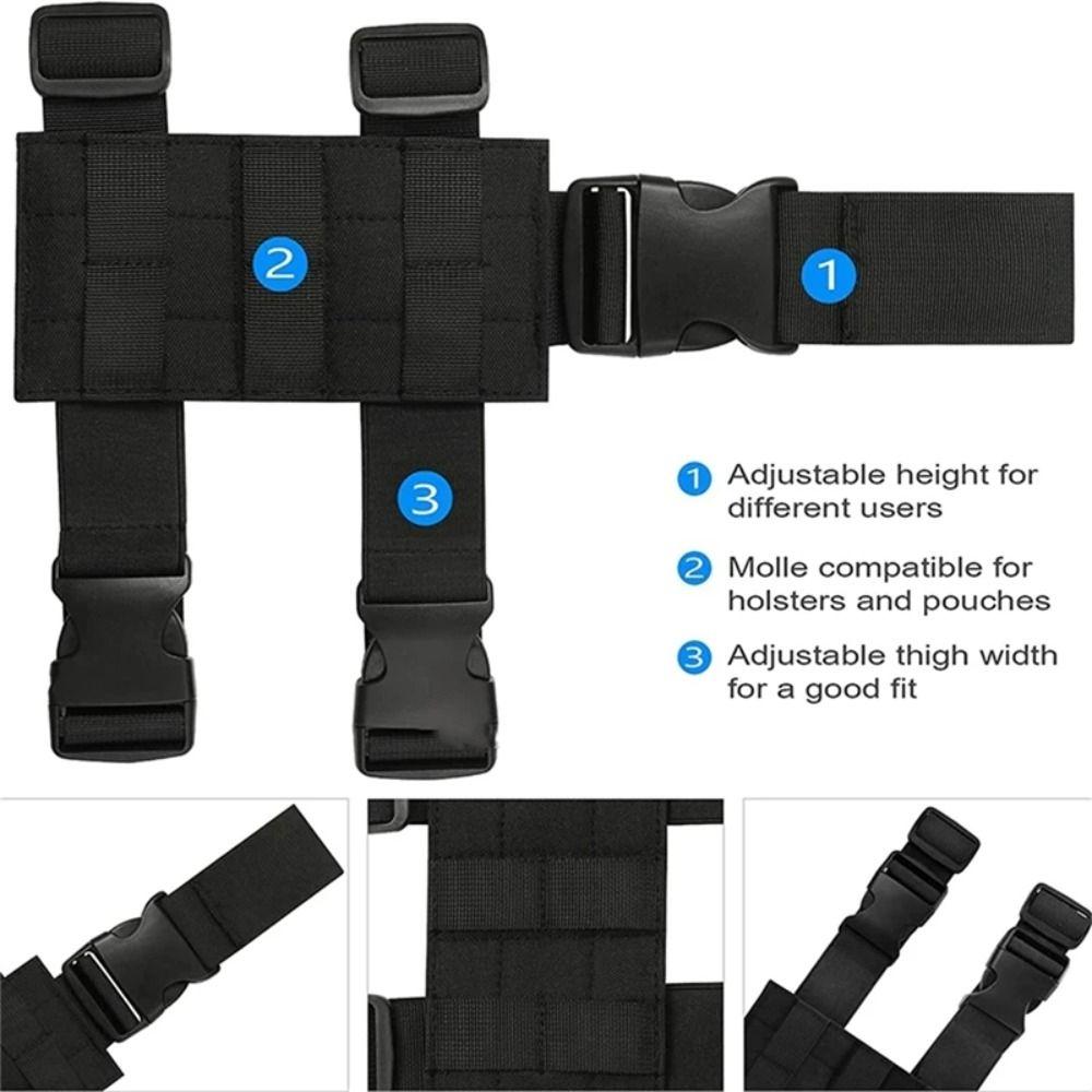 Breathable Outdoor Leggings Bag MOLLE Thigh Rig Panel Nylon Drop Leg Wraps  Outdoor Activities