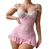 Sexy Lace See-through Nightdress & Thong Set - New Hot Sale
