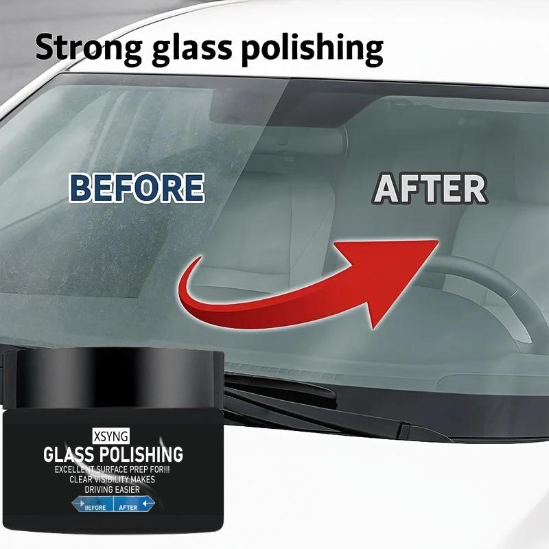 Glass Polishing Wax - Professional Car Windshield Scratch Remover, Mirror Clarity Restoration Agent