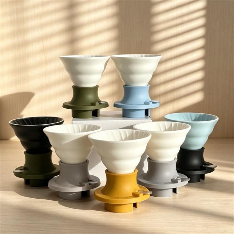 Efficient Coffee Dripper With Silicone Base And Fine Meshes Filter Office Coffee Equipment For Home Or Office Use