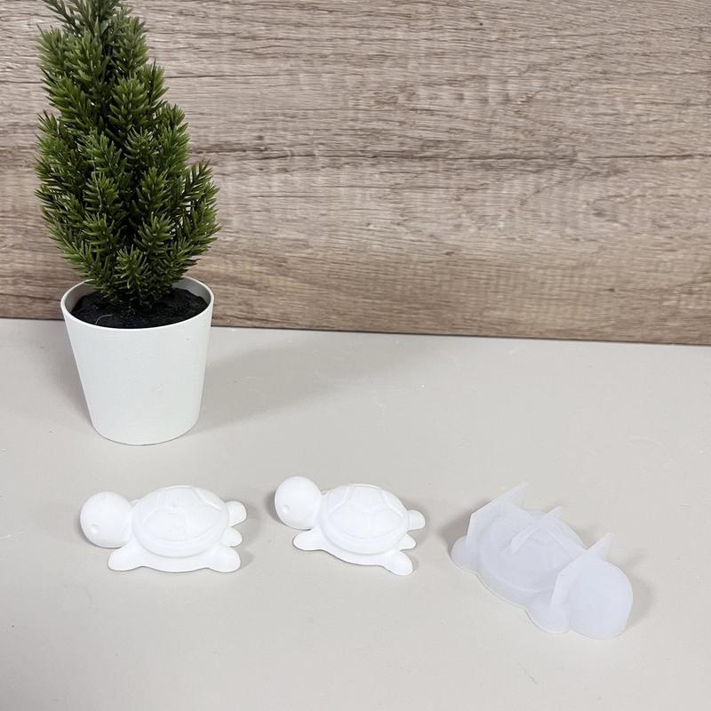 1pcs Mini Sea Turtle Plate Resin Mold 3D Silicone Epoxy Resin Casting Mould Animal Plaster Making Mold Tabletop Ornament