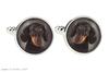 Dachshund Smooth-haired, Wiener dog, Badger dog - cufflinks and tie with your photo, a suit decoration, men's jewelry from the Art-Dog brand.