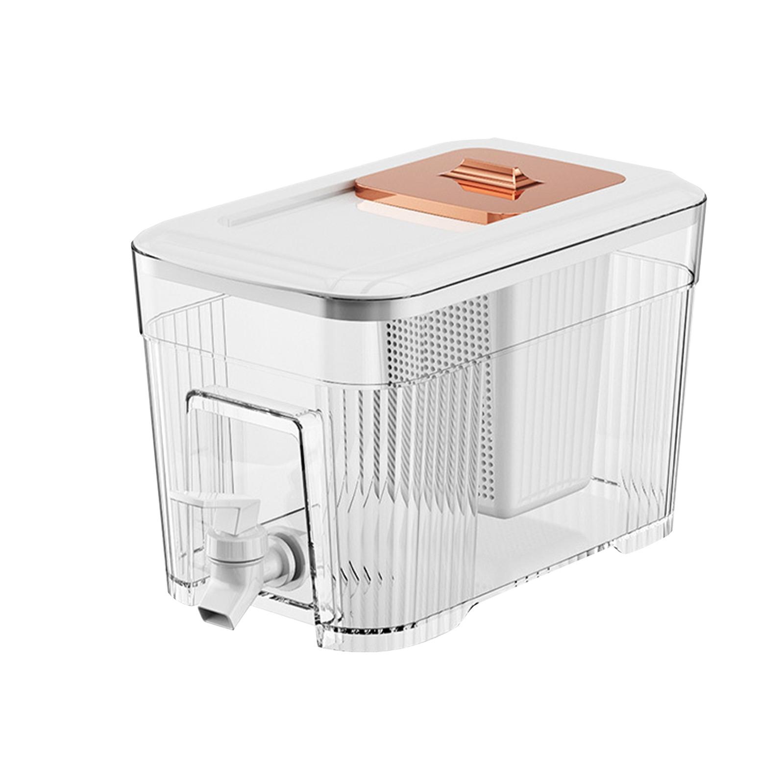 

Диспенсер для напитков с краном, диспенсер для напитков в холодильнике, диспенсер для напитков на 6 л для вечеринок с соком или диспенсером для напитков для барбекю, пикника, вечеринки у бассейна One Size белый