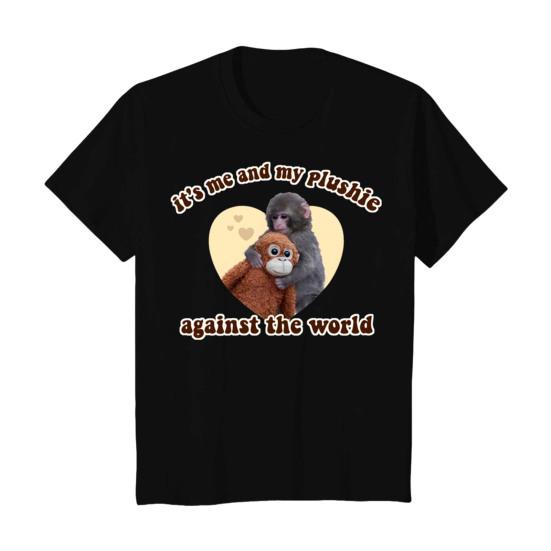 

Men Tee Shirt Punch Monkey Pattern Round Neck Short Sleeve Pullover Tops Stretchy Fit Solid Color Casual Tops Daily Wear 3XL G