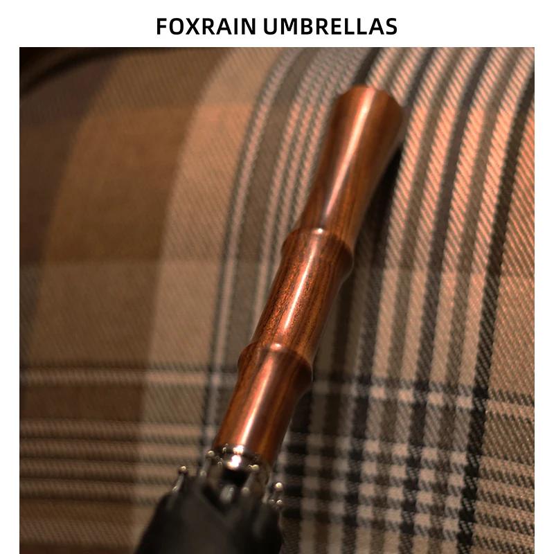 

Vintage Long Handle Umbrella Men Luxury Business Sunny Rainy Umbrellas Outdoor UV Protection Windproof Strong Large Parasol Gift metal-fiber composite&8K