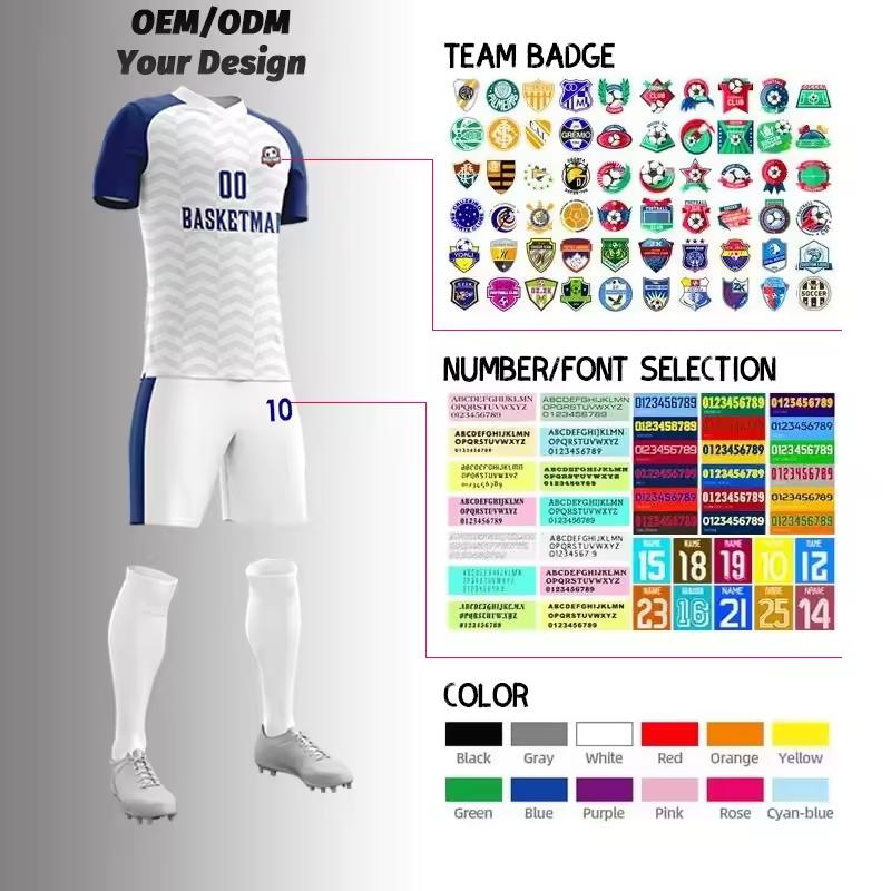 Team Football Soccer Uniform High Quality Personalized Football T-shirt Soccer Wear Soccer Jersey for Team and Club