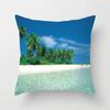 Beach Landscape Natural Scenery Printed Throw Pillow Cover Sofa Decoration Car Office Seat Cushion  Home Decor