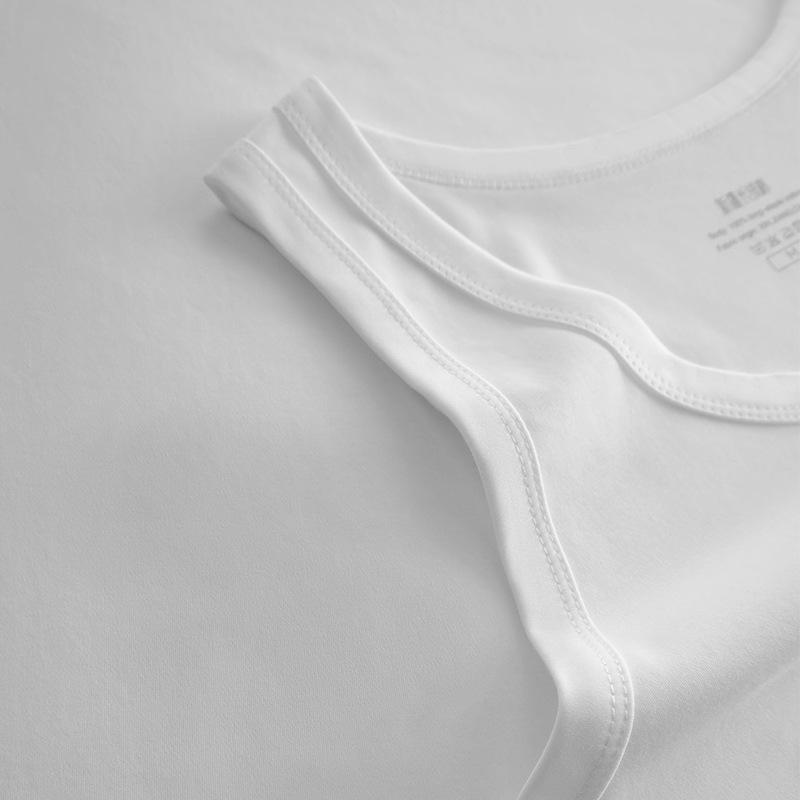Cool Xinjiang Long-staple Pima Cotton Sleeveless Bottoming Vest