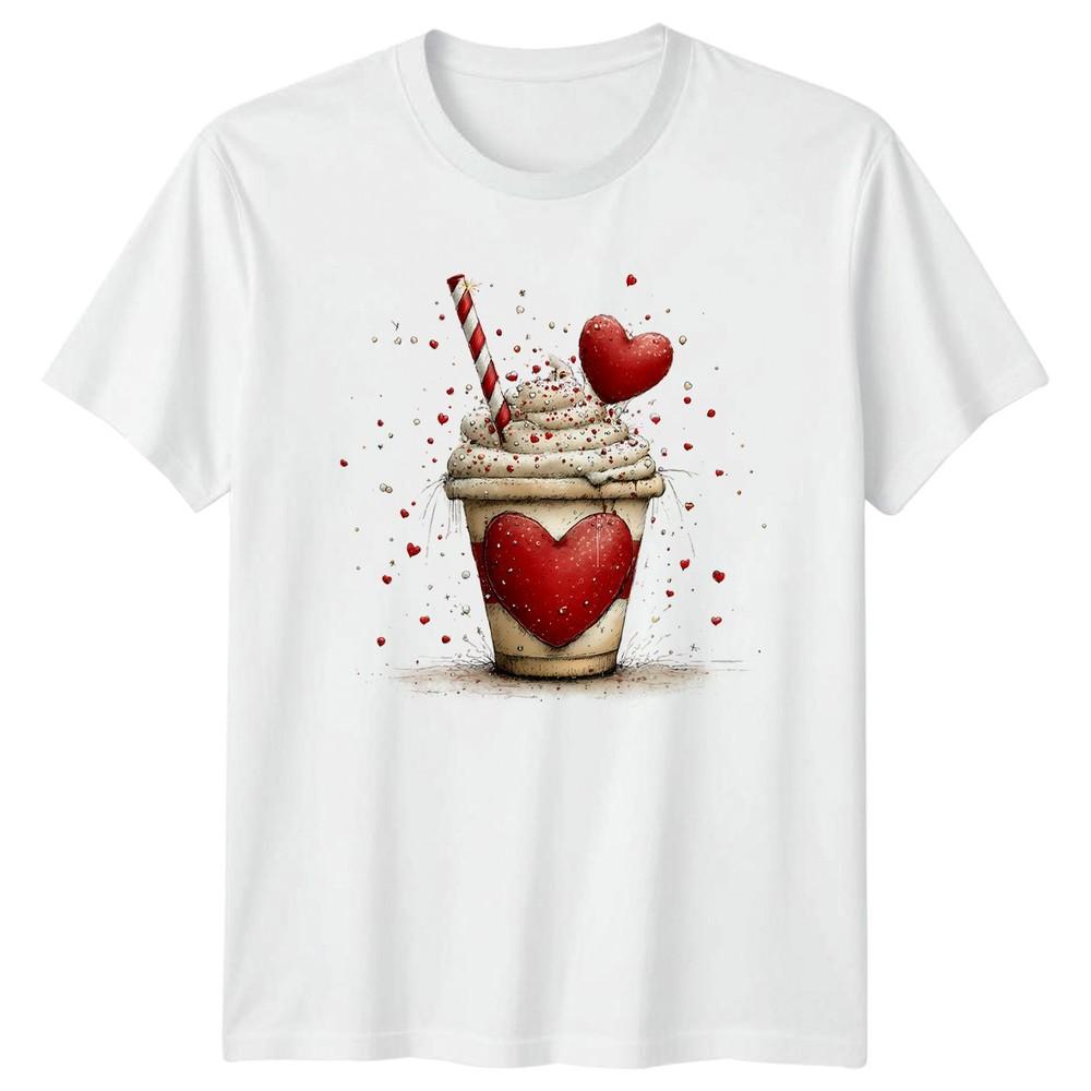Heart Shaped Dessert Graphic Tee Unisexs Unisexs Unisex Top S