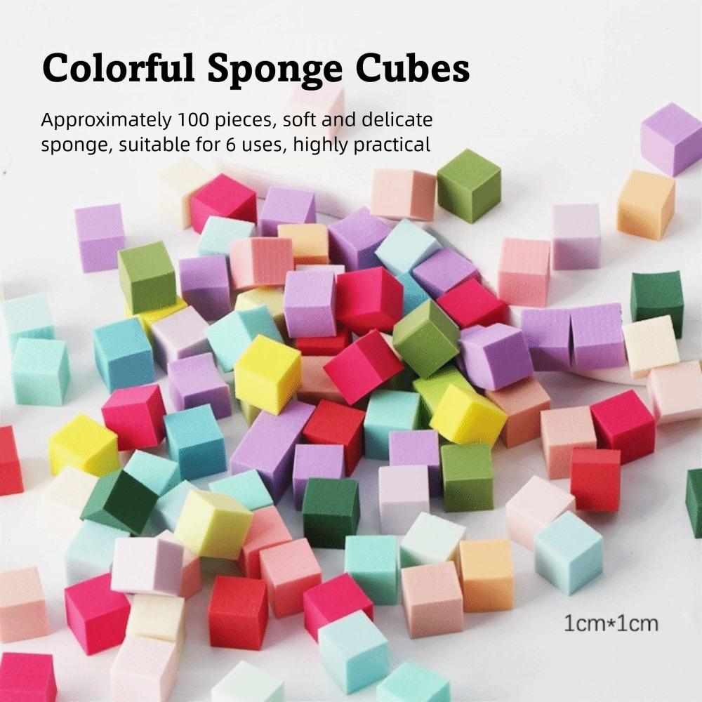 100Pcs Grab Clip Gradient Nail Brushes Sponge Set Nail Sponge Grab Pen Nail Art