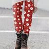 Women's Christmas Print Slim Fit Elastic Yoga Casual Pants