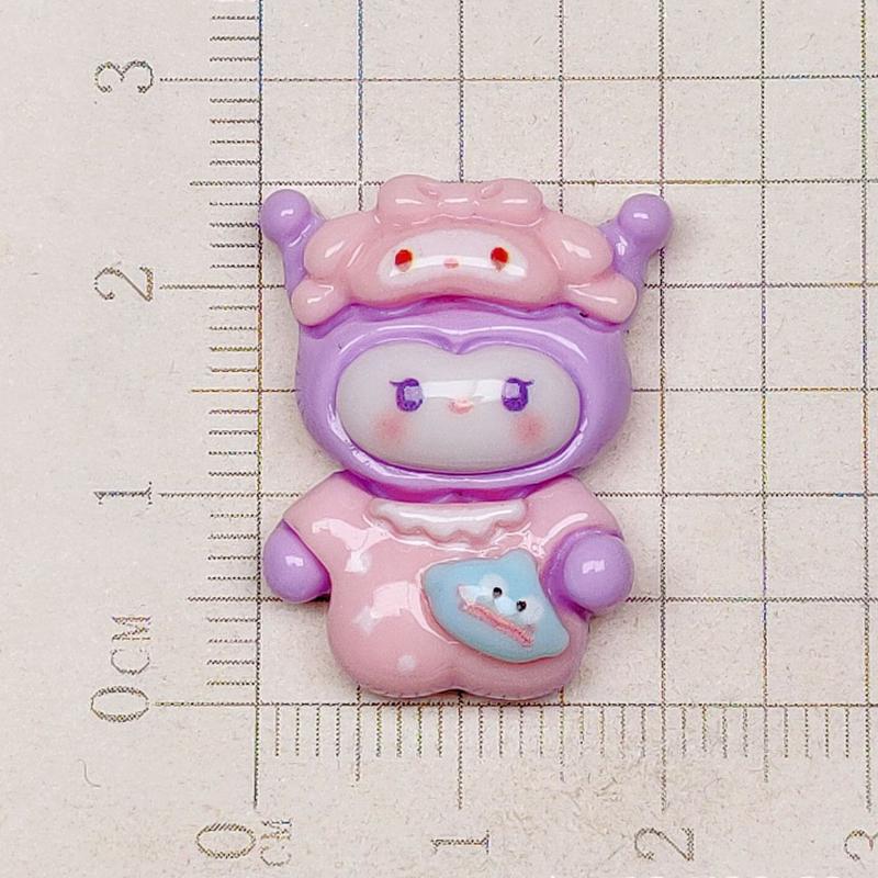 10 Pcs New Mini Kawaii Cartoon Animal Kitten Puppy Rabbit Resin Scrapbook Diy Jewelry Children Gift Hairpin Accessories A10