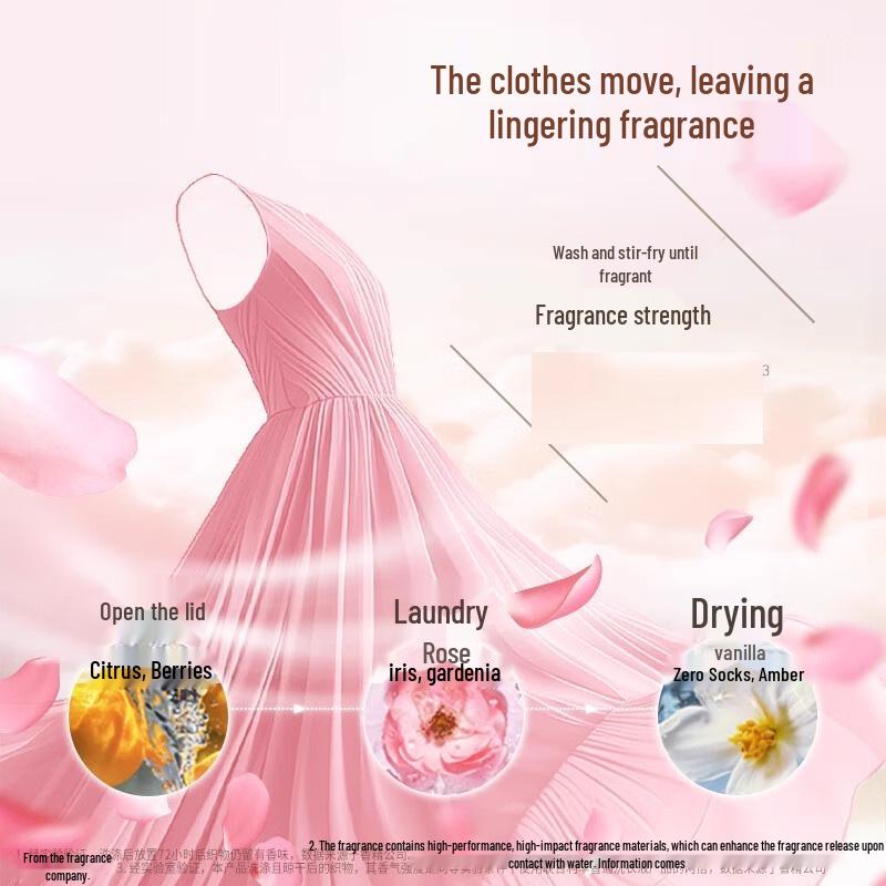 Mysterious Rose & Lotus Fragrance Laundry Detergent - Long-lasting Scent & Stain Removal