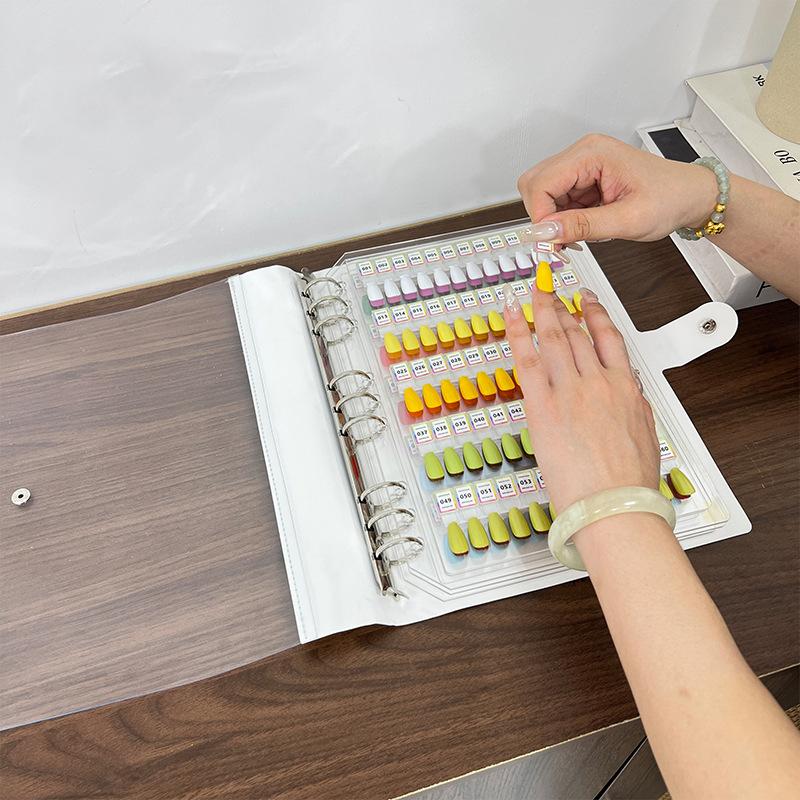 Nail Color Palette Magnetic Acrylic Color Card Book Nail Polish Glue Sample Display Tool Nail Wearing Style Sample Display Board