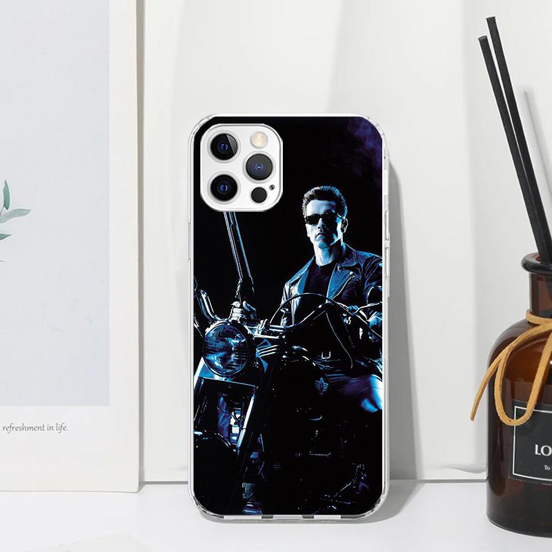 Arnold Schwarzenegger Terminator Phone Case For Iphone 17 Air 16 15 Plus 16E 14 Pro Max 13 Mini 12 11 7 8 SE Fundas Soft Back Co