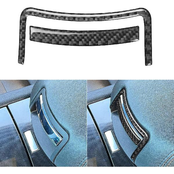Real Carbon Fiber Compatible with Ford Taurus SEL/Limited/SE/SHO 2013-2019 2014 2015 2016 2017 2018 Accessories Car Door Lock Decoration Trim Cover