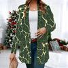 Women's Pink Bouquet Floral 3D Print Long Sleeve Open Front Cardigan, Casual Loose Fit Lightweight Street Style Outerwear