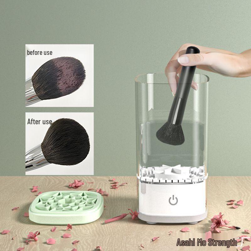 Portable Mini Automatic Makeup Brush Cleaner