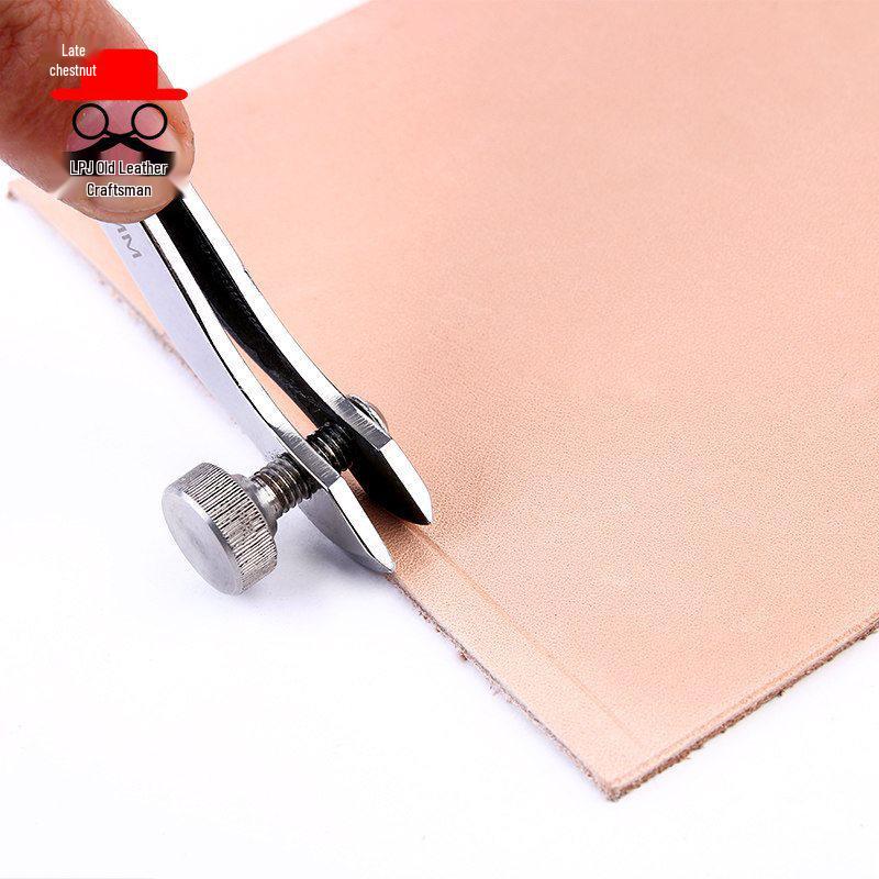 Sandalwood Adjustable Edge Creaser & Leather Grooving Tool for DIY Handmade Goods