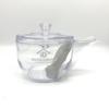 Unbreakable Transparent Teapot (Clear, with Noguchi Kumataro Tea Garden Exclusive Logo) Includes Tea Brewing Instructions Leaflet Made in Japan